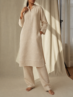 AI demo — Beige Linen Co-ord Set, alternate view