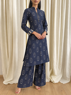 AI demo — Indigo Printed Co-ord Set, angle