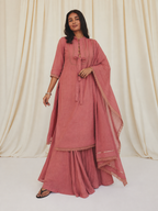 AI demo — Rose Mulmul Angrakha Kurti, angle